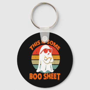 Chaveiro Isto É Uma Brincadeira De Boas Folhas De Halloween