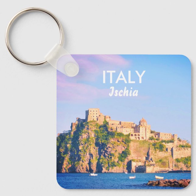 Chaveiro Itália Ischia Souvenir (Frente)
