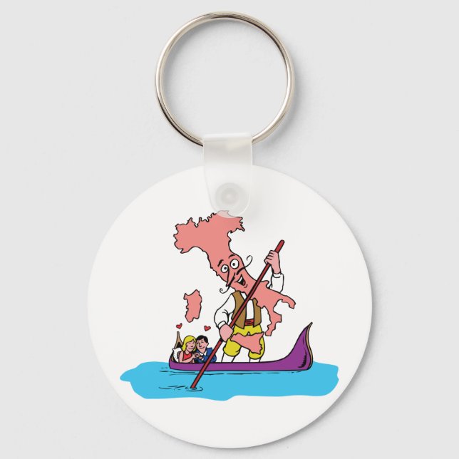 Chaveiro Itália Itália Viagens vintage Souvenir (Frente)