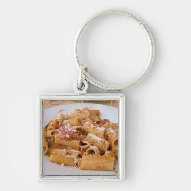 Chaveiro Itália, Positano. Placa de exibição de rigatoni. (Frente)