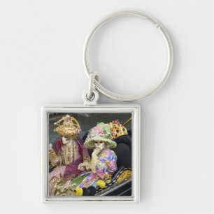 Chaveiro Itália, Veneza. Casal vestido de fantasia para