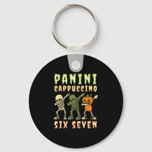 Chaveiro Italian Brainrot Halloween Panini Cappuccino Seis 