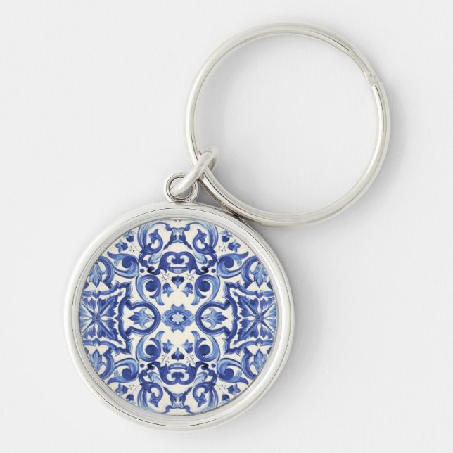 Chaveiro Italiano Azul Moderno  A Doce Vida (Frente)
