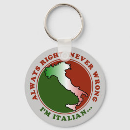Chaveiro Italiano teimoso e engraçado
