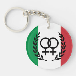 Chaveiro italy Flag Sapphic arcylic Symbol 