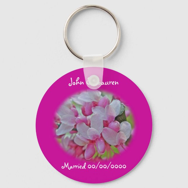Chaveiro Itens de Brilhos da Árvore Redbud (Frente)