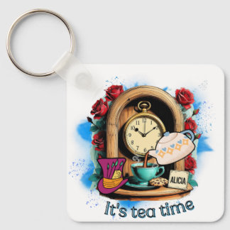 Chaveiro "It's Tea Time"– Alice in Wonderland Inspired