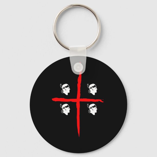 Chaveiro IV - Sardegna 4 Mori Black (Frente)