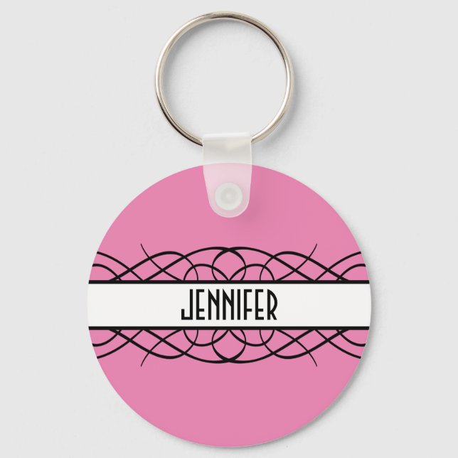 Chaveiro Ivory Deco Flourish (Frente)