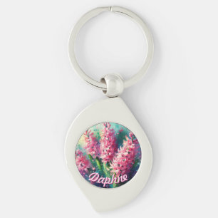 Chaveiro Jacintos Rosa Personalizados Jacinto Floral