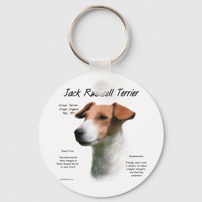 Chaveiro Jack Russell Terrier History (Frente)