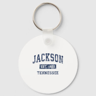 Chaveiro Jackson Tennessee Tn Antigo Estabelecido Desporto