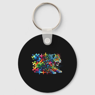 Chaveiro Jaguar Autismo Sensibilização Mês Coloração Autist