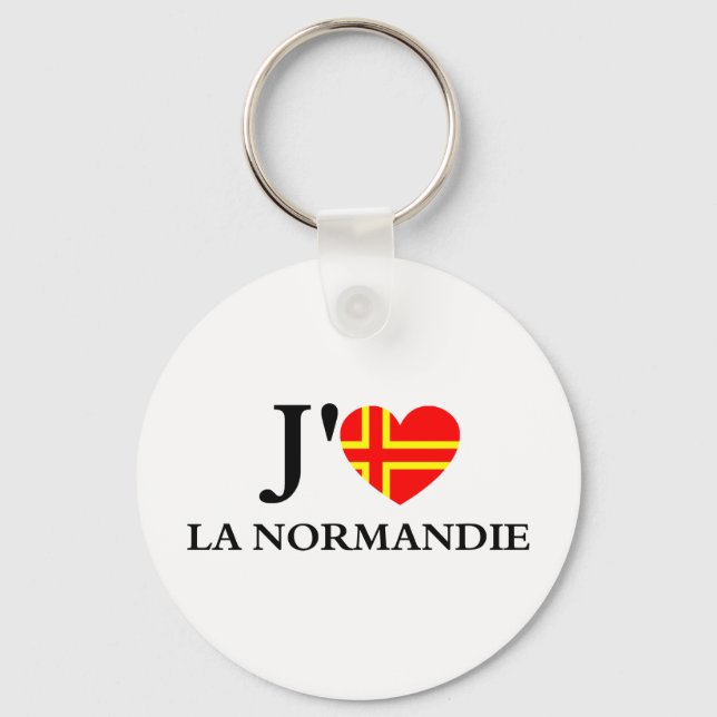 Chaveiro J'aime la Normandie (Frente)
