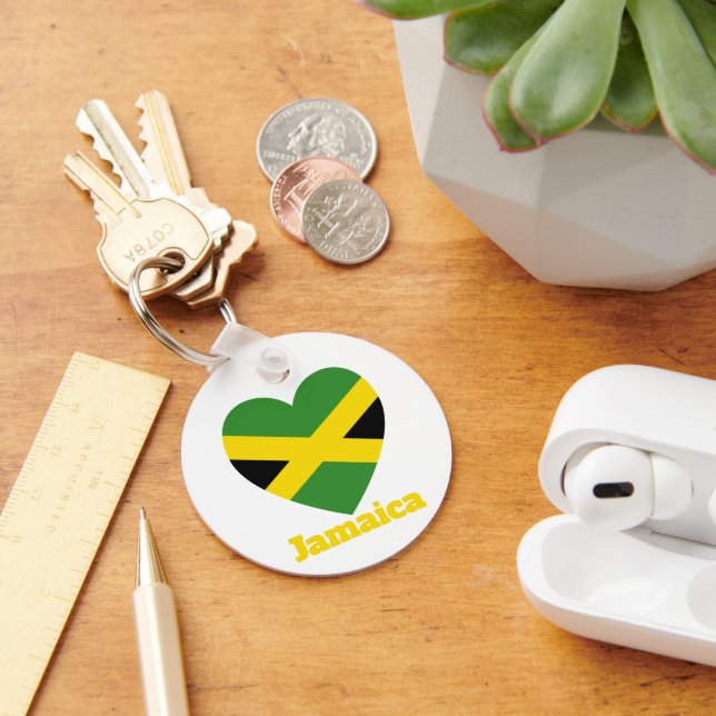 Chaveiro Jamaica Heart Flag (Mesa)