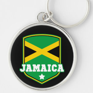 Chaveiro Jamaican Flag Emblem Jamaica
