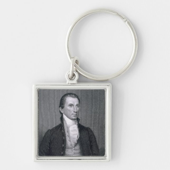 Chaveiro James Monroe, gravado pelo calcinador Brown Durand (Frente)