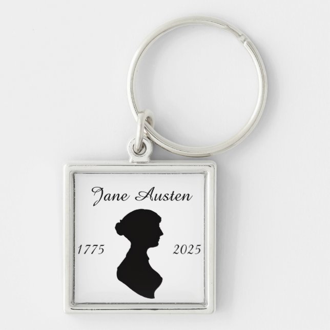 Chaveiro Jane Austen aos 250 (Frente)