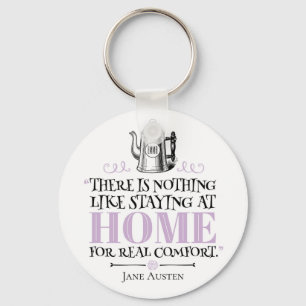 Chaveiro Jane Austen - Ficando em casa - Pote de café