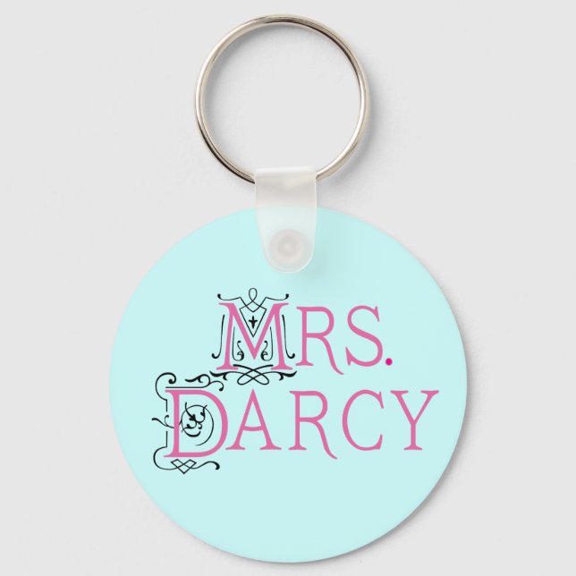 Chaveiro Jane Austen Sra. Darcy Gift (Frente)