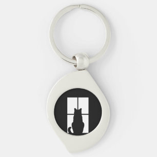 Chaveiro Janela Black Cat Clique para Personalizar um decor