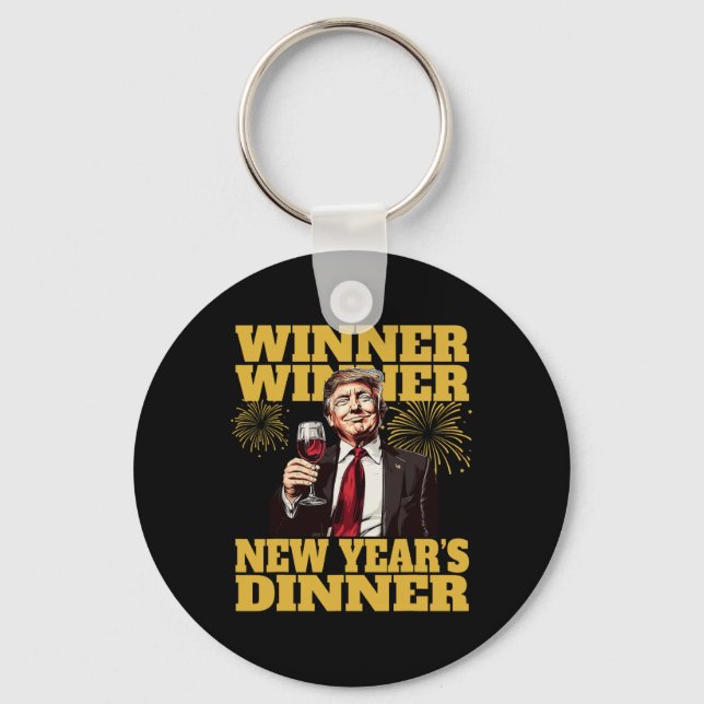 Chaveiro Jantar de Ano Novo de Trump 2025  (Frente)