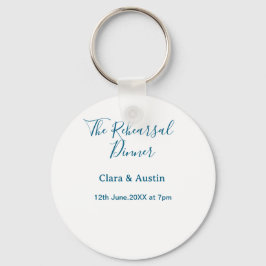 Chaveiro jantar de ensaio na noite anterior simples minimal