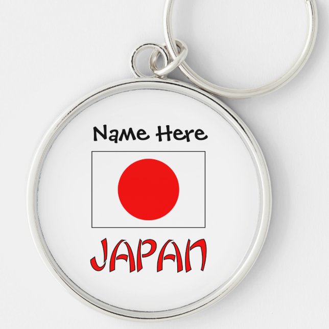 Chaveiro Japão e Sinalizador Japonês Personalizados (Frente)