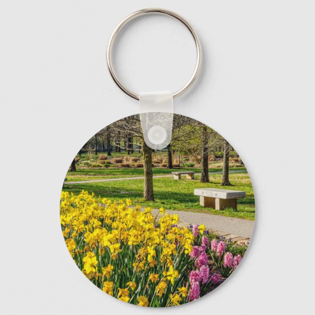 Chaveiro Jardim da Flor da primavera (Frente)