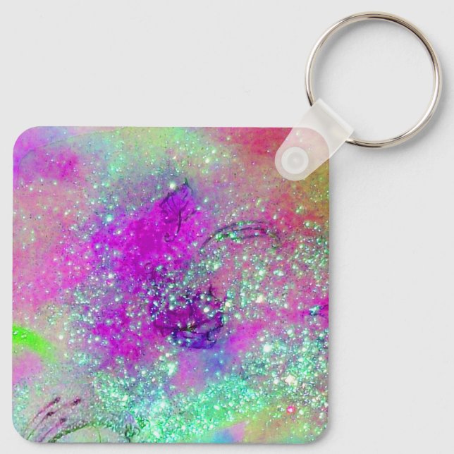 Chaveiro JARDIM DAS SOMBRAS PERDIDAS - Chave violeta roxa r (Verso)