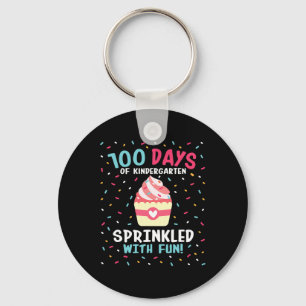 Chaveiro Jardim De Infância 100 Dias De Meninas Escolares E