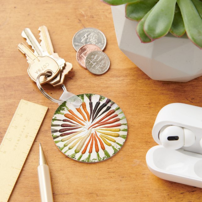 Chaveiro Jardim de Padrões Arco-Íris Coloridos (Mesa)