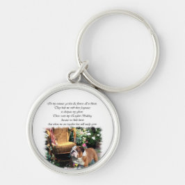 Chaveiro Jardim de Verão de Buldogue Inglês