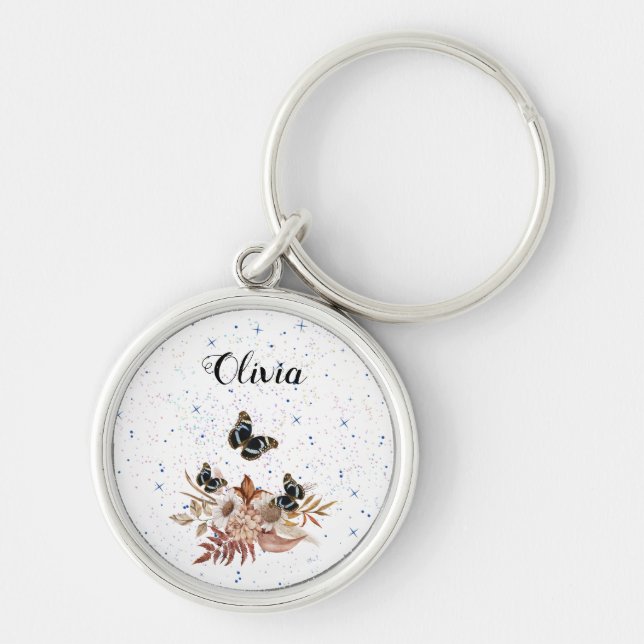 Chaveiro jardim floral (Frente)