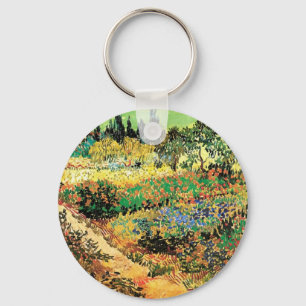 Chaveiro Jardim Florido com Caminho por Vincent van Gogh