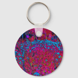 Chaveiro Jardim Magenta Psicodélico Púrpura Lily Flor