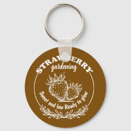 Chaveiro jardinagem de morango