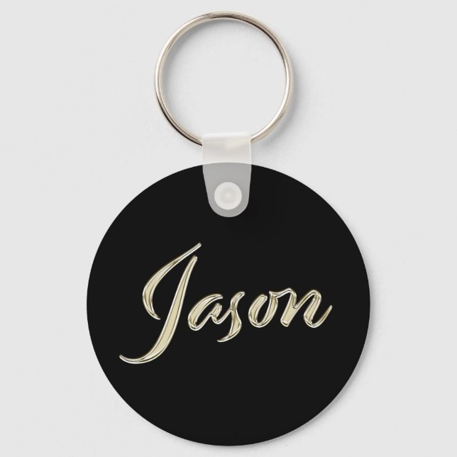Chaveiro Jason Name whitegold Button Schlüsselanhänger (Frente)