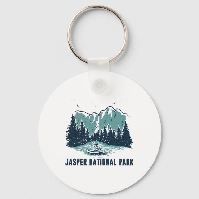 Chaveiro Jasper Montanha Alberta Canadá Jasper Parque Nacio (Frente)