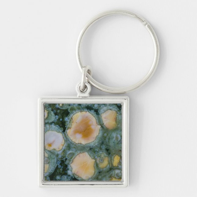 Chaveiro Jasper Oceano Manchado (Frente)
