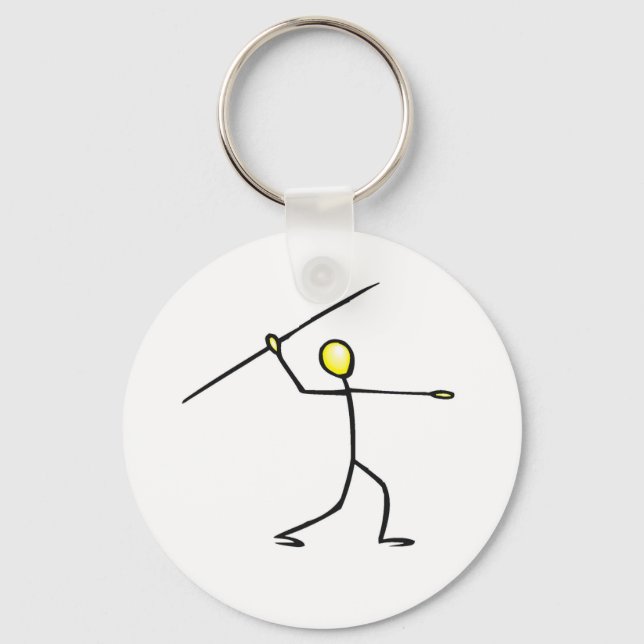 Chaveiro Javelin Stick Figura T-shirts e presentes. (Frente)