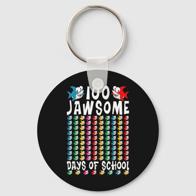 Chaveiro Jawsome Days Of School Shark 100th Day Of School T (Frente)
