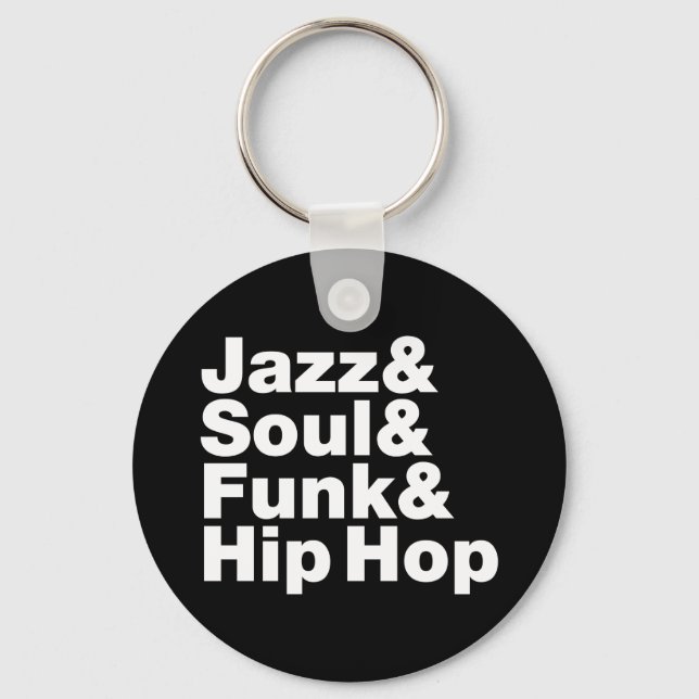 Chaveiro Jazz & Soul & Funk & Hip Hop (Frente)