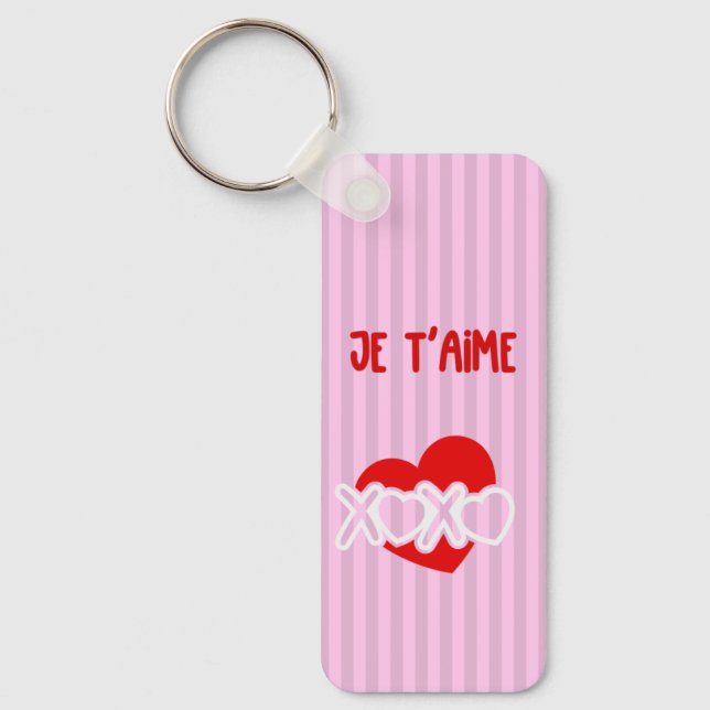 Chaveiro Je t’aime (Frente)