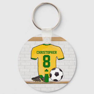 Chaveiro Jérsei de futebol personalizado do futebol do