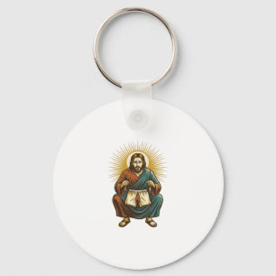 Chaveiro Jesus Ajustando Cueca Incomoda Durante Agachamento