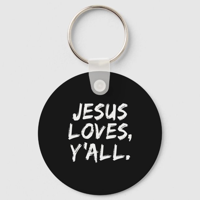 Chaveiro Jesus Ama a Todos Cristão Crente Fé Deus Reli (Frente)