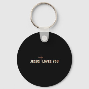 Chaveiro Jesus Ama Você Cruz Deus Gráfico Cristão 