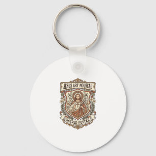 Chaveiro Jesus Art Nouveau Cartaz Sagrado Jesus Art Nouveau