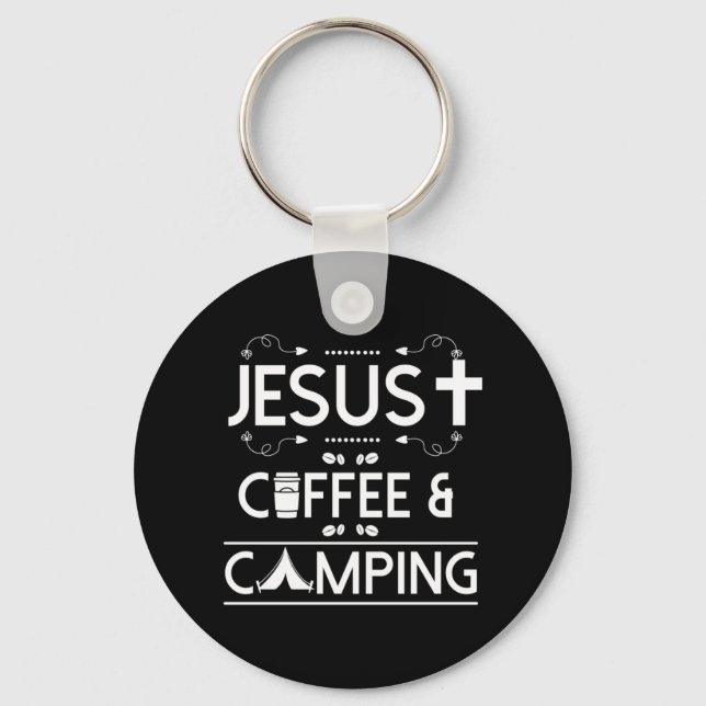 Chaveiro Jesus Café E Acampamento (Frente)